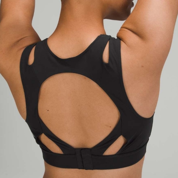 LULULEMON BLACK STRONG FRONT BRA - Picture 2 of 7
